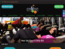 Tablet Screenshot of evolvefusion.com